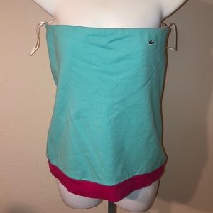 Lacoste turquoise tube top